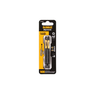 DEWALT รุ่น DT70567T-QZ ดอกไขควงกระแทกสี่แฉก ขนาด PH2 x 89 มม. (แพ็ก 2 ชิ้น)