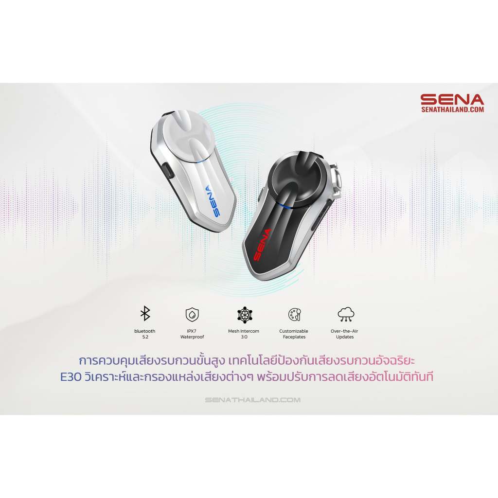 บลูทูธติดหมวก Sena E30