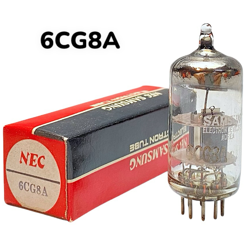 Vintage Vacuum Tube 6CG8A NOS หลอดสุญญากาศ Triode-Pentode 9-Pin พร้อมกล่องเดิม สำหรับ Audio DIY / วิ