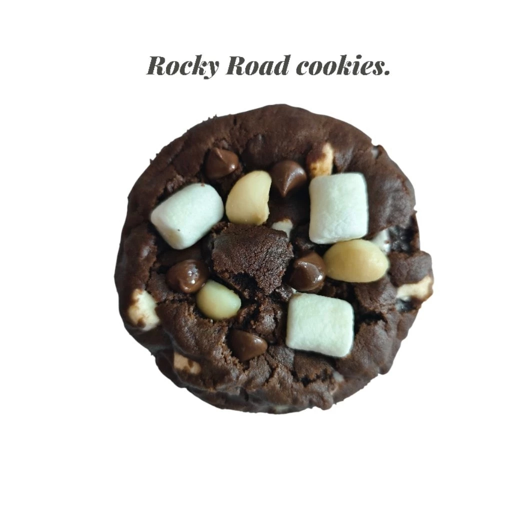 Rocky Road Cookies. ชิ้นละ 75 กรัม