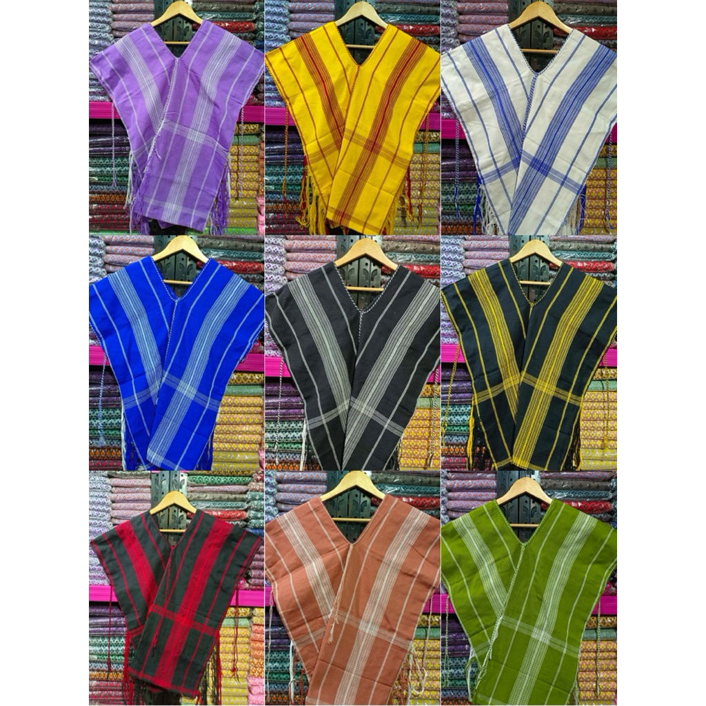 เสื้อกะเหรี่ยง ผ้าทอมือ Unisex สีสด สวย พร้อมส่ง