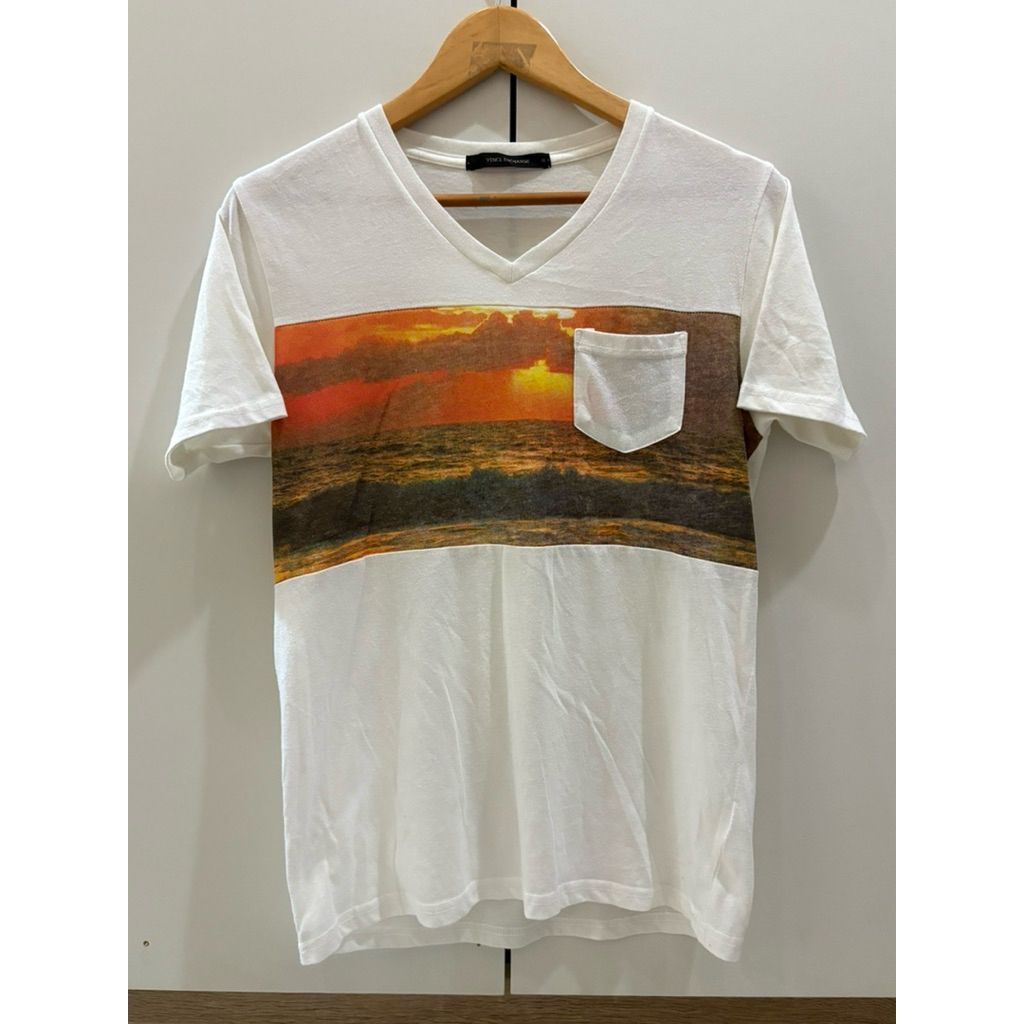 เสื้อยืดคอวีมือสอง ป้าย Vence Exchange Size19/26