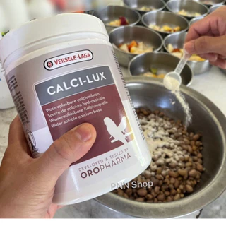 แคลเซียมผงนก CALCI-LUX ดูดซึมเร็ว(หมดอายุ มีค.2573) อาหารเสริมนก เสริมสร้างแคลเซียม(แบ่งขาย)