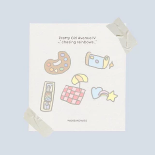 Pretty Girl Avenue Stickers ⏦ﾟ♡︎ WOKEANDWISE