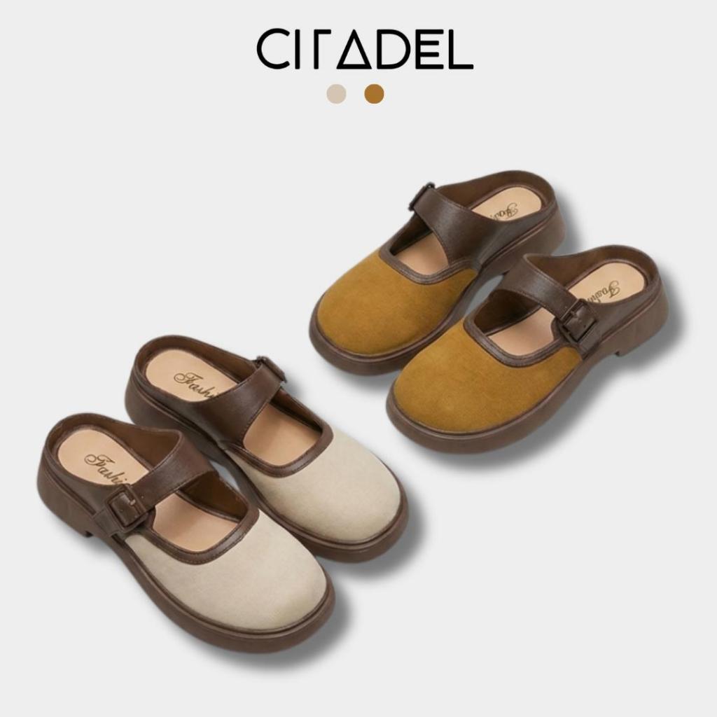 CITADEL   รองเท้าแตะแฟชั่น พื้นหนา  มีความมินิมอล ใส่สบาย พร้อมส่งจากไทย  S-209