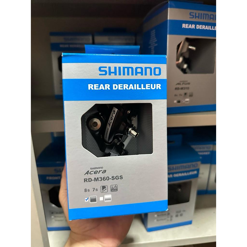 Shimano Acera RD-M360 ตีนผีหลัง ความเร็ว 7/8 สีเงิน สีดํา สําหรับจักรยานเสือภูเขา RD-M310