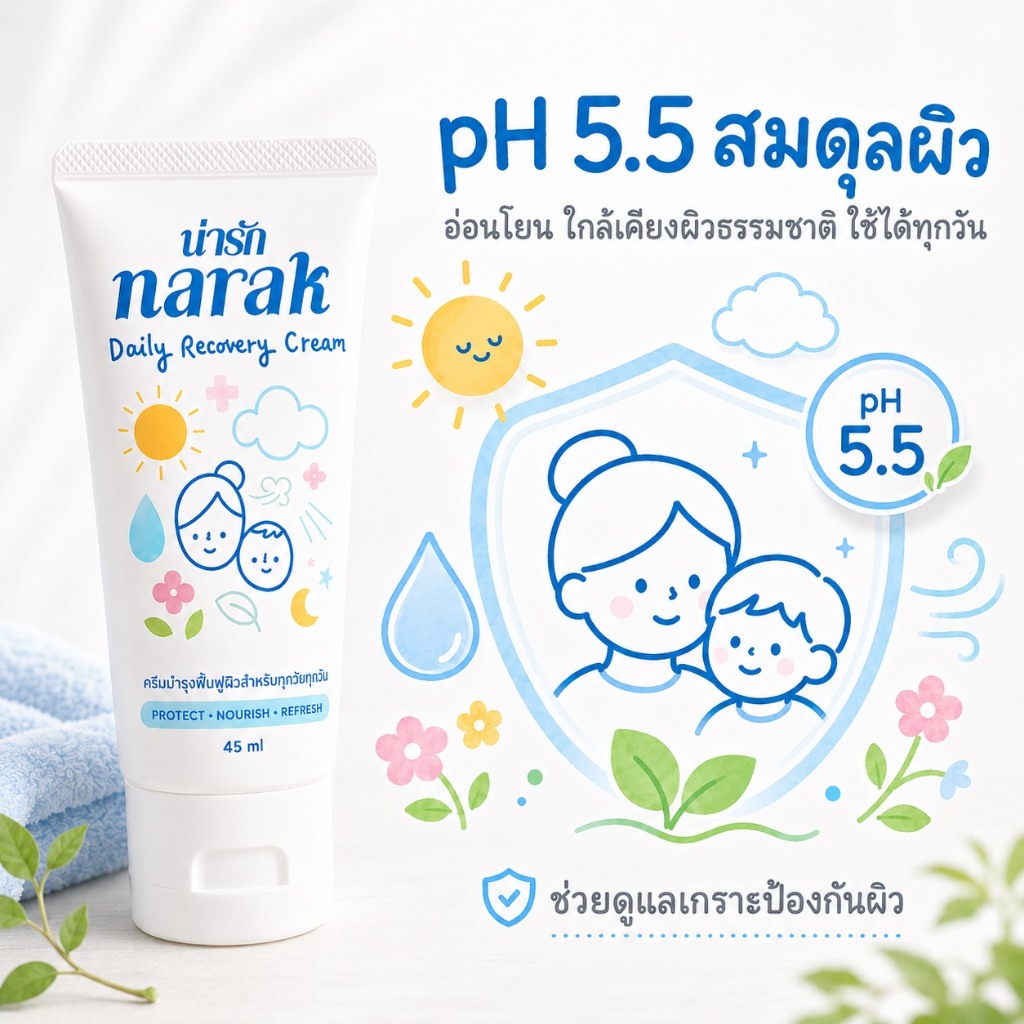 NARAK Daily Recovery Cream (น่ารัก เดลี่ รีคัฟเวอรี่ ครีม)