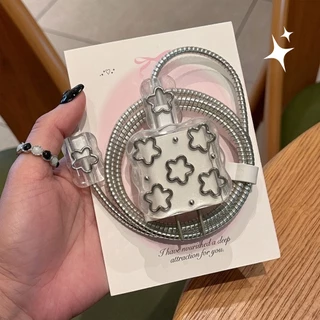 เคสป้องกันสายเคเบิล อะแดปเตอร์ชาร์จ จัดระเบียบ ป้องกันการกัด สายหัก สายชาร์จสำหรับ iPhone PD 20W/18W-XF