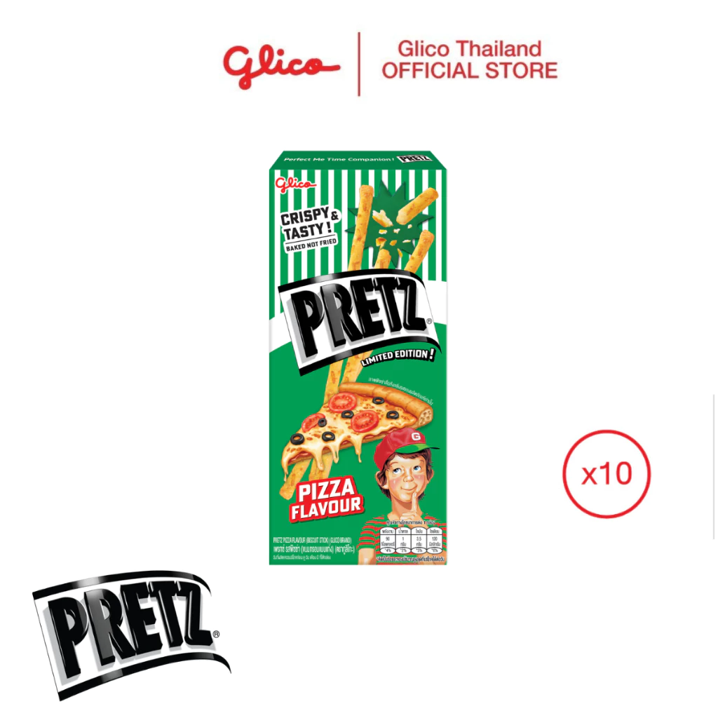 ใหม่! เพรทซ์ รสพิซซ่า PRETZ PIZZA 19g x 10