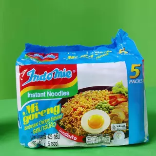 มาม่าอินโดหมี่ บะหมี่กึ่งสำเร็จรูป หมี่ โกเรง รสไก่สูตรเผ็ด (แพ็ก 5 ห่อ)