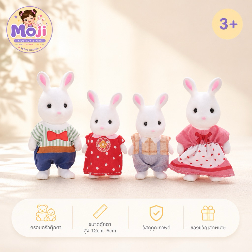 สมาชิกครอบครัวแรบบิท 🎀🐰🥰ตุ๊กตากระต่าย น่ารักทุกแบบ สมาชิกครอบครัวแรบบิท