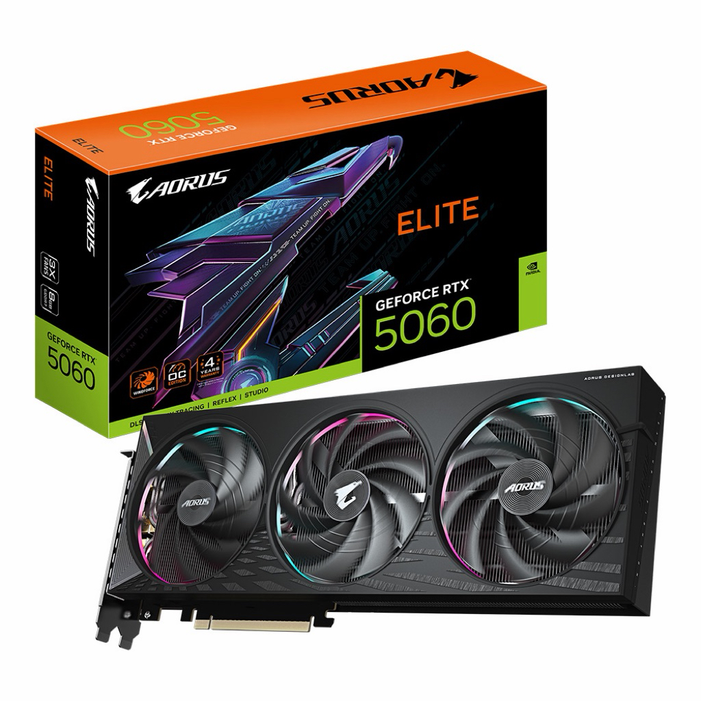 GIGABYTE AORUS RTX 5060 ELITE 8G - 8GB GDDR7