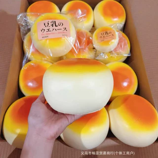 (พร้อมส่ง)📌สกุชชี่ขนมปังยักษ์ จากแบรนด์hachimi แท้💯 เนื้อ Super Slow หนึบนุ่มเด้งบีบสนุกผ่อนคลายกลิ่นหอมละมุน