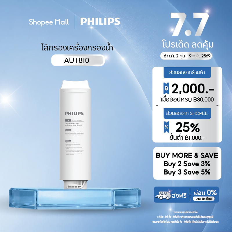 Philips water AUT810CP / AUT840UF / AUT811CB / AUT815 GAC ไส้กรองสำหรับเครื่องกรองน้ำ รุ่น AUT1211 AUT1218