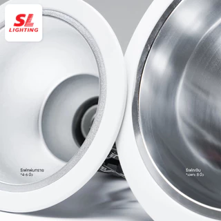 SL Lighting รุ่น Photon โคมไฟดาวน์ไลท์ฝังฝ้า ขั้วE27 ขนาด 4" 5" 6" 8" Recessed Downlight รวมแวท