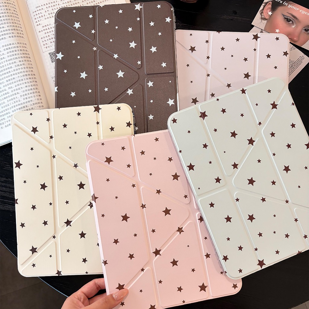 🔥พร้อมส่ง🔥เคสไอแพด พับตัว Y Air8 Gen11 Air7 ที่ใส่ปากกา Star เคสไอแพด Gen10 Air6 รุ่นนี้ถอดไม่ได้ค่ะ