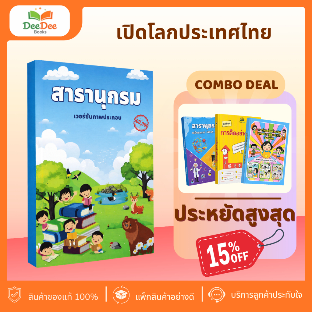 B04 หนังสือสารานุกรม ประเทศไทย รวมข้อมูลประวัติศาสตร์ ภูมิศาสตร์ วัฒนธรรม และสถานที่สำคัญของประเทศไทยสำหรับเด็ก