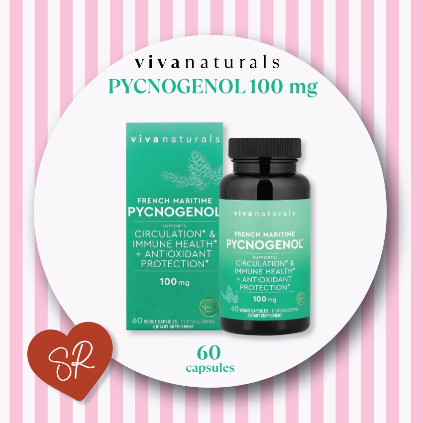 Viva Naturals French Maritime Pycnogenol 100mg , 60 Capsules
