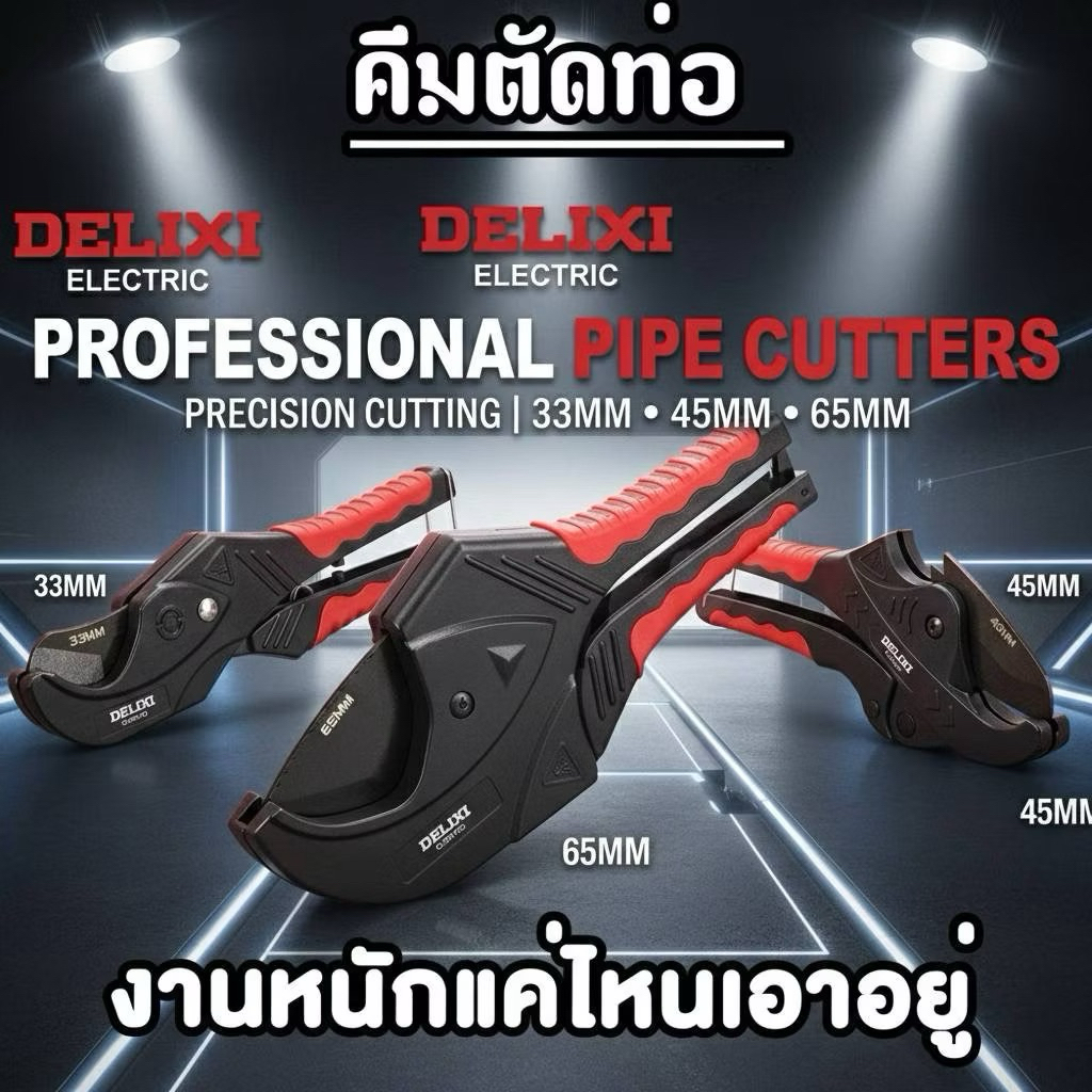 คีมตัดท่อ DELIXI ใบมีดคม คีมตัดไว
