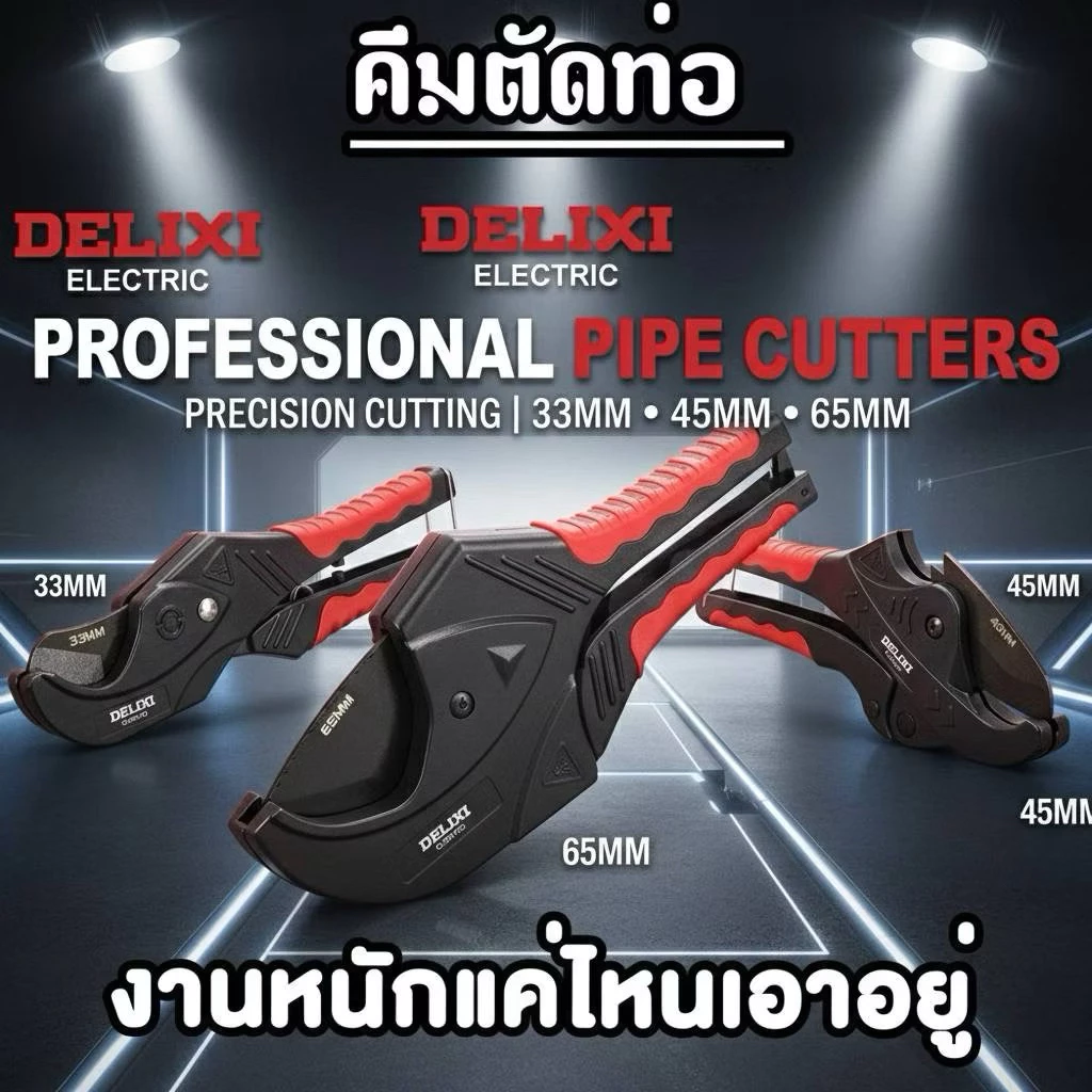 คีมตัดท่อDELIXI ใบมีดคมมาก คีมตัดไว โกดังไทยสินค้ามีพร้อมส่ง