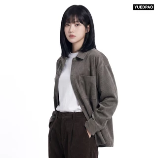 Yuedpao Ultimate Stretch Corduroy - Long Sleeve Shirt (2-Pocket) เสื้อเชิ้ตลูกฟูก เสื้อเชิ้ตแขนยาว ผ้าร่อง ทรงสวย (4 สี)