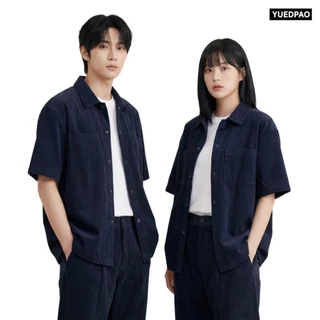 Yuedpao Ultimate Stretch Corduroy - Short Sleeve Shirt (2-Pocket) เสื้อเชิ้ตลูกฟูก เสื้อเชิ้ตผู้แขนสั้น ใส่สบาย (4 สี)