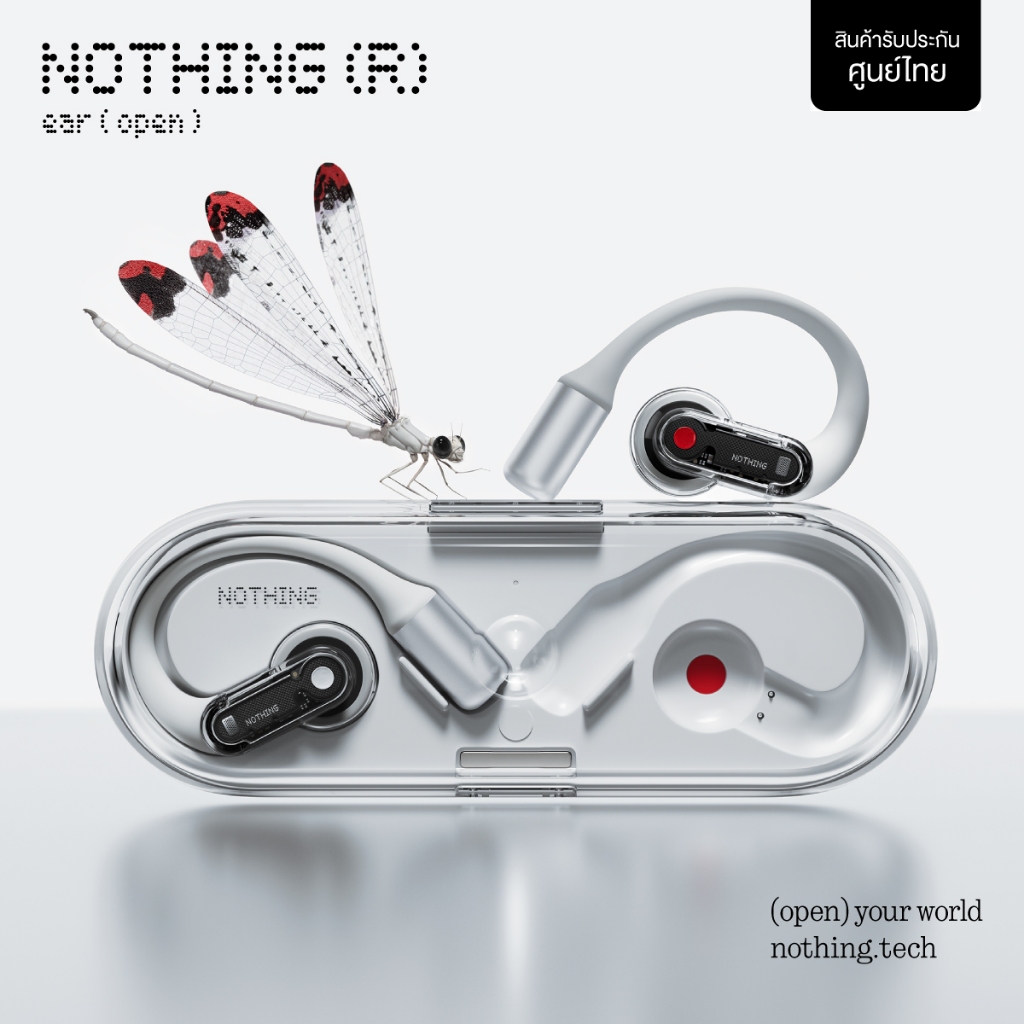 (สินค้าใหม่ แพ็กเกจชำรุด) Nothing Ear (open) - White หูฟังไร้สาย Open Ear