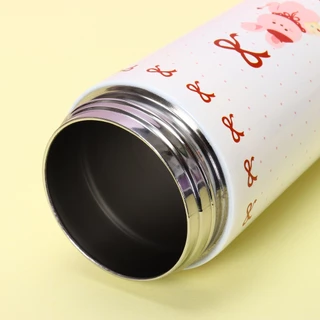 แก้วน้ำเก็บอุณหภูมิ ลายการ์ตูนน่ารัก สแตนเลส SUS316L กันรั่ว เก็บร้อนเย็น 600ml พกพาง่าย พร้อมสายสะพาย