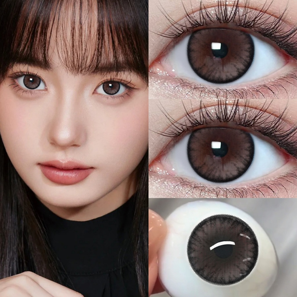 รุ่นใหม่ของ Mid year~อัปเกรดลายใหม่ Midroo FDA approved 【 ซื้อ3คู่ แถม 120ML-น้ำยาล้าง 】-14.2MM รายเดือน คอนแทคเลนส์