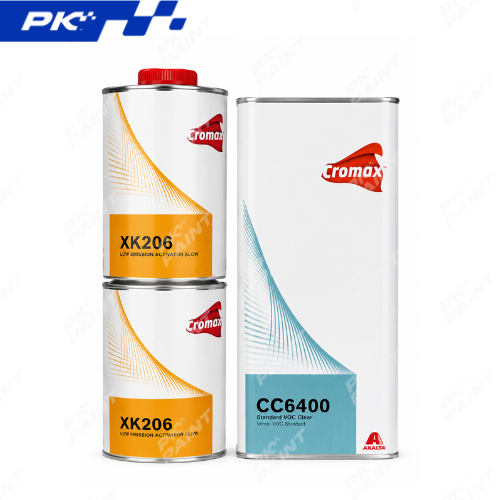 ชุดแลคเกอร์เคลือบเงา Cromax CC6400 พร้อมฮาร์ดเดนเนอร์ตัวเร่งช้า XK206 (มาตรฐาน Axalta)
