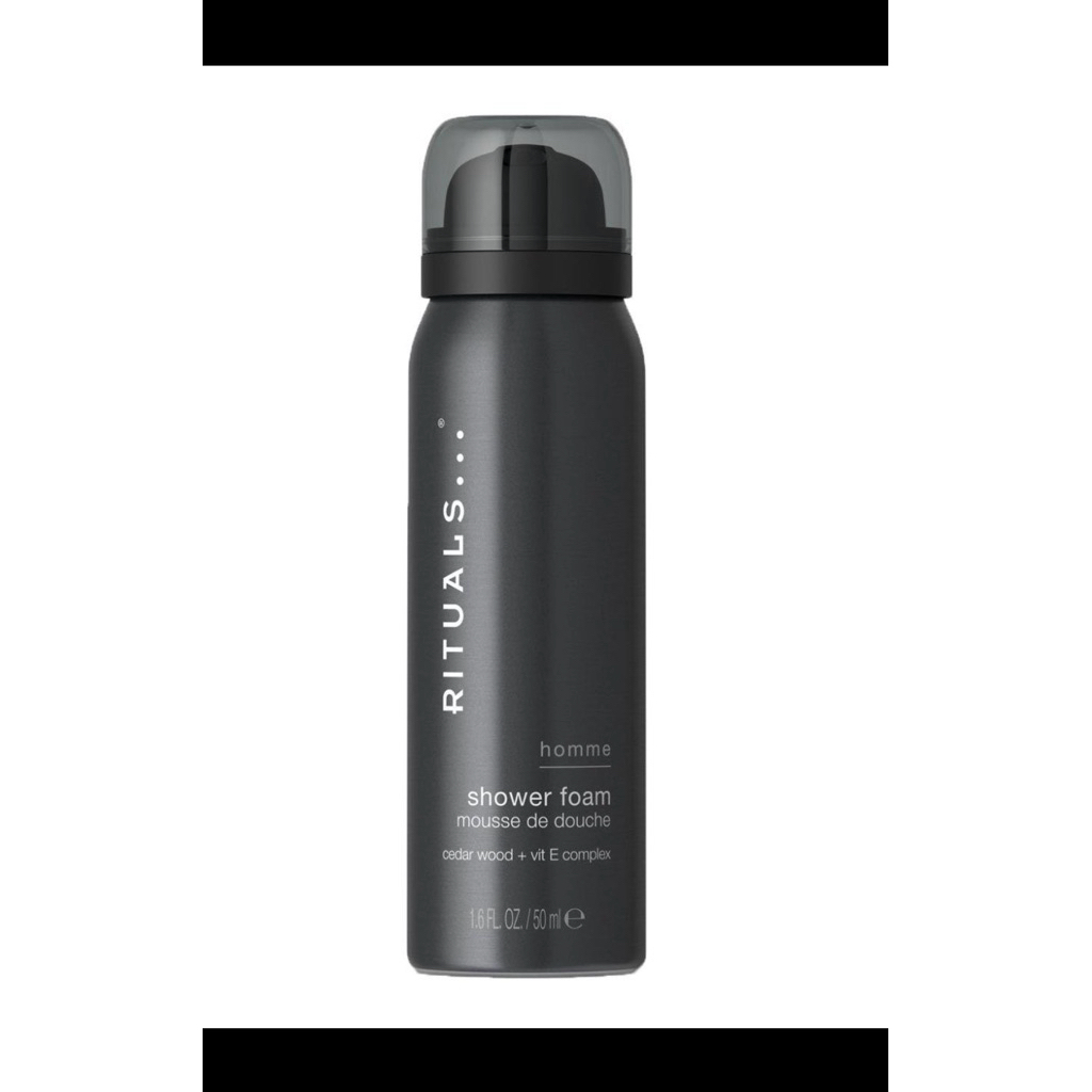 RITUALS… Homme Shower Foam (Cedar Wood + Vitamin E Complex) ขนาด 50 ml ซึ่งเป็นโฟมอาบน้ำสำหรับผู้ชาย