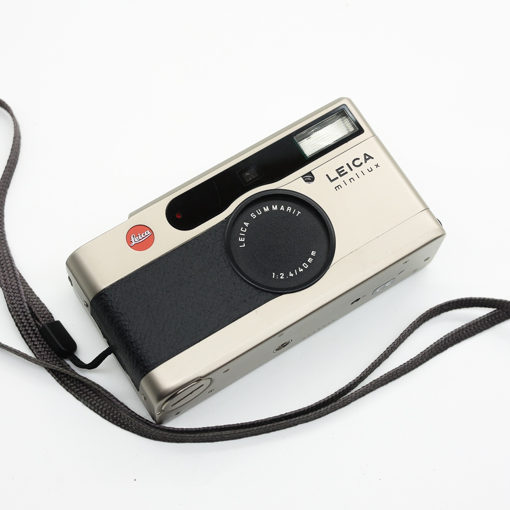 กล้องฟิล์ม Leica Minilux มือสอง ใช้งานปกติเต็มระบบแฟลชออก  เทสฟิล์มแล้ว