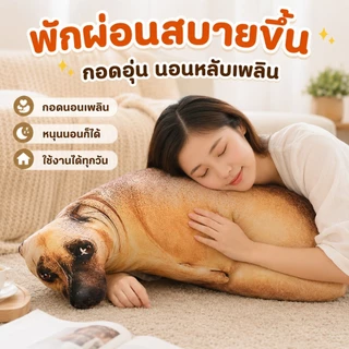 COD✨หมอนตุ๊กตา ของเล่นสําหรับเด็ก ผู้ใหญ่ หมอนสุนัขจำลอง 3D ของเล่นตุ๊กตาสุนัข เบาะตุ๊กตาสุนัขจำลอง