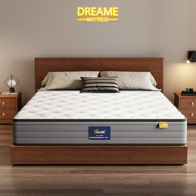 Dreame ที่นอนสปริง หนา 9 นิ้ว ที่นอนหลับง่าย นุ่มเเน่น ลดการทำงานของกล้ามเนื้อคอ บ่า หลัง ที่นอนยางพาราแท้ หมอนฟรี