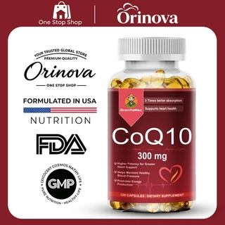 DrevitaMax CoQ10 300mg อาหารเสริม ดูแลหัวใจ กระตุ้นพลังงาน เสริมภูมิคุ้มกัน ลดความเหนื่ลัด [120 แคปซูล]
