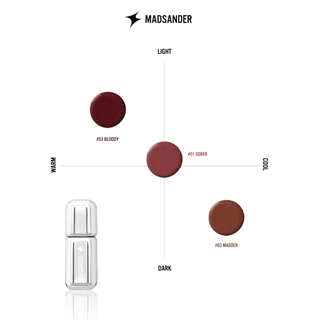 (ซื้อ 2 แถม 1) Madsander Dewy Glow Lip Tint (#02 Bloody)
