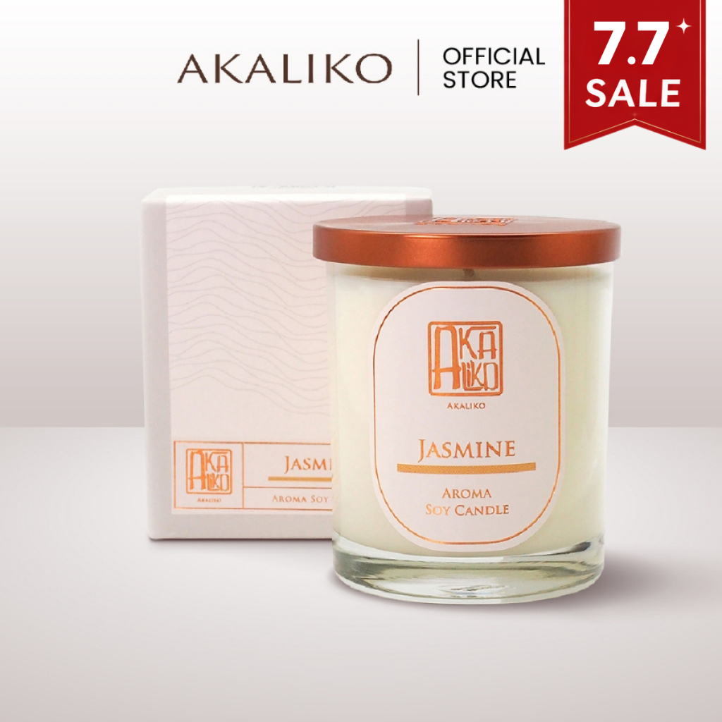 AKALIKO Amber Fest Candle เทียน เทียนหอม เทียนหอมอโรม่า เทียนหอมไขถั่วเหลือง ใช้จุดสร้างบรรยากาศ กลิ่นหอม ละมุน อบอุ่น