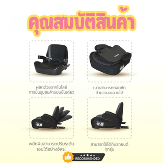 คาร์ซีทสำหรับเด็ก นุ่มพิเศษ ปรับระรับได้ แข็งแรง ปลอดภัย ผลิตจากวัสดุ HDPE มาตรฐานยุโรปECE มีISOFIX