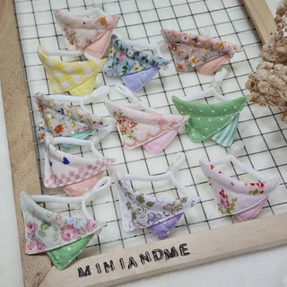 ผ้าพันคอตุ๊กตา ผ้ากันเปื้อนขนาดเล็ก สำหรับตุ๊กตา ขนาด10,15,20 cm. (แฮนด์เมด)