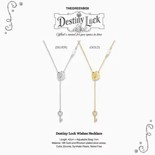 สร้อยคอ Destiny Lock Wishes Necklace - The Green Box