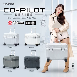 Tpartner CO-PILOT SERIES กระเป๋าเดินทาง 18 นิ้ว ฝาเปิดบน Top Opening Carry-on กระเป๋าเดินทางพรีเมียม เฟรมอลูมิเนียม TSA