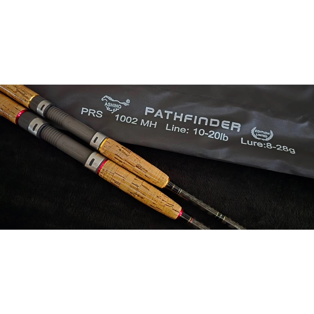 ASHINO PATHFINDER คันสปินนิ่งเวทกลาง ลาย X-CROSS ด้ามก๊อกเคลือบ New 2026