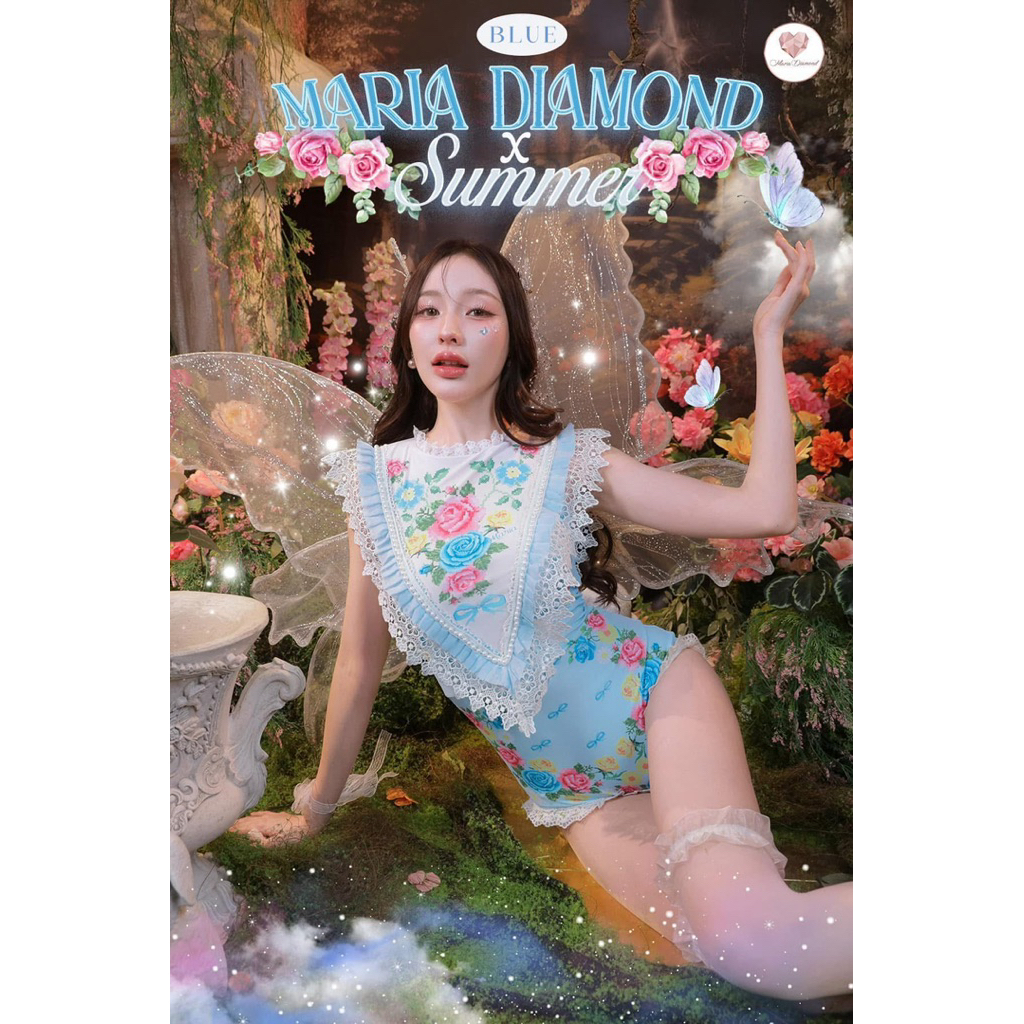 มือสอง - size m วันพีช สีฟ้า maria diamond