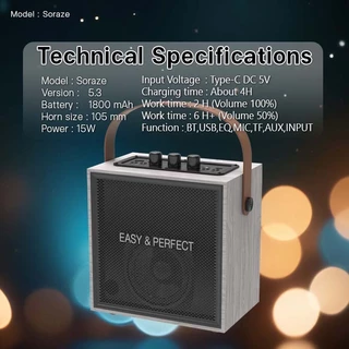 EasyandPerfect EP-SORAZE ลำโพงบลูทูธ รองรับไมค์ รับประกัน 1 ปี
