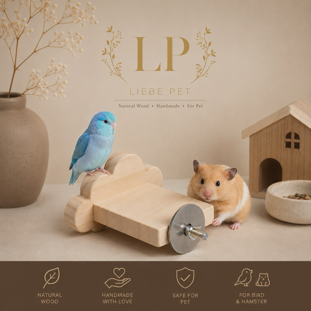 LP122 ชั้นปีนสัตว์เลี้ยงขนาดเล็ก คอนนก บ้านนก นก หนูแฮมเตอร์ ชั้นปีนยึดกรง ชั้นปีนติดกรง แข็งแรง สวยงาม ขนาด6.6x6.6x5cm