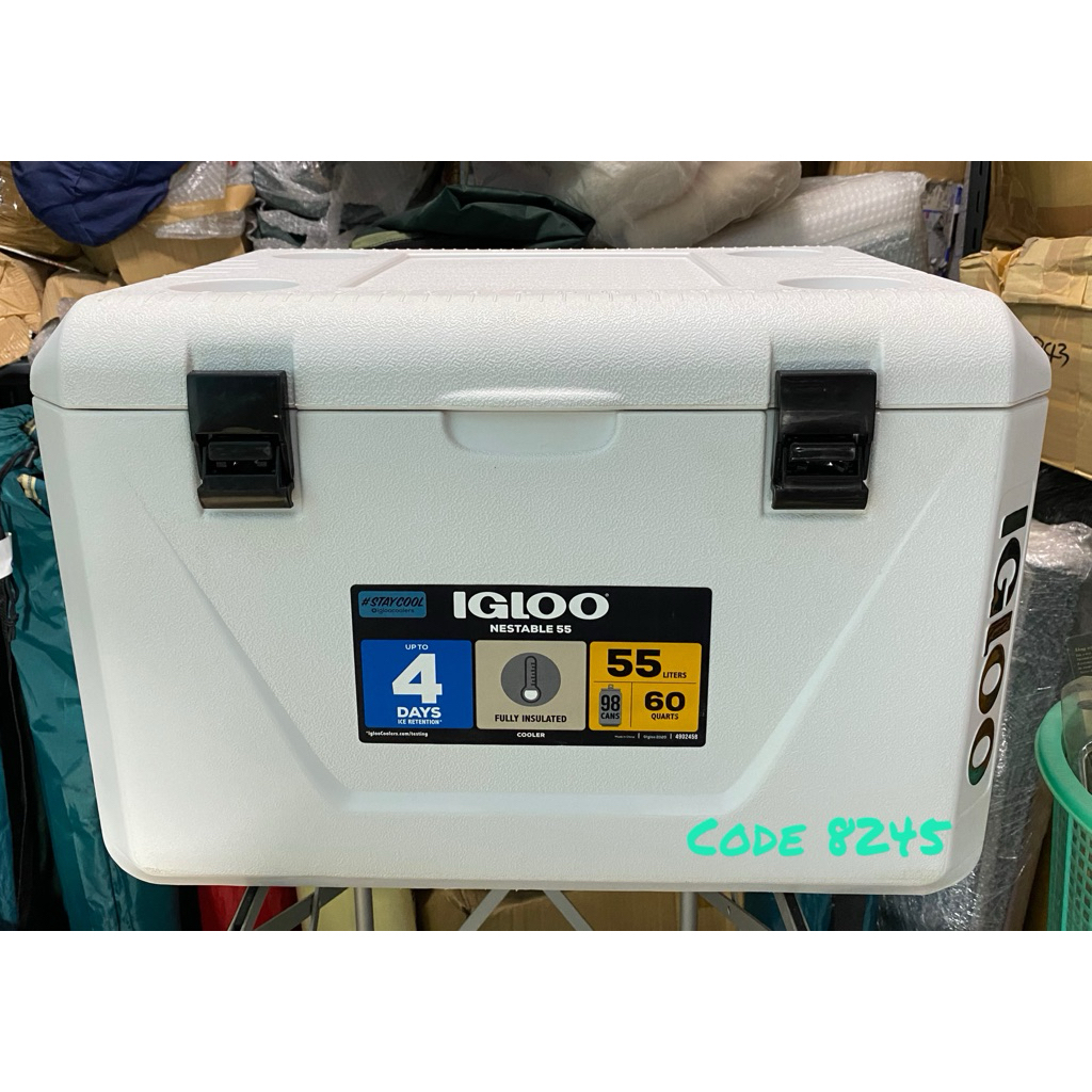 สินค้าพร้อมส่ง กระติกเก็บความเย็น ถังน้ำแข็ง Igloo Nestable 55