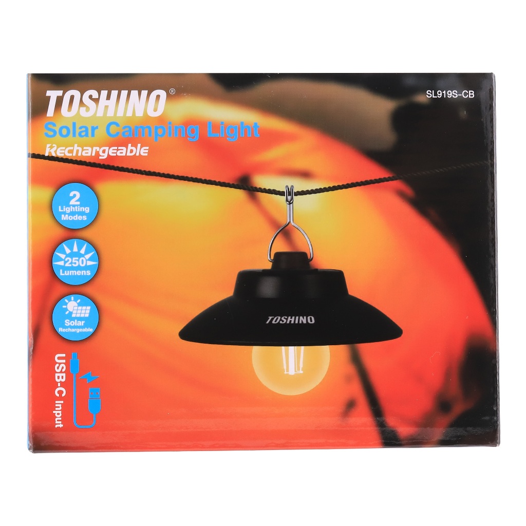 Toshino SL919S-CB ไฟแคมป์ปิ้ง Solarcell แบบแขวน