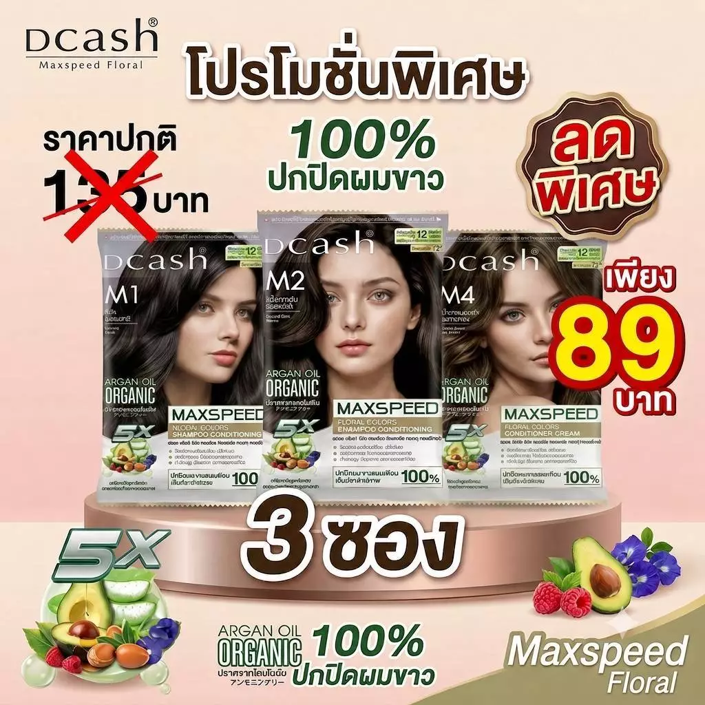 ดีแคช แม็กซ์ สปีด แชมพูเปลี่ยนสีผม 40ml.