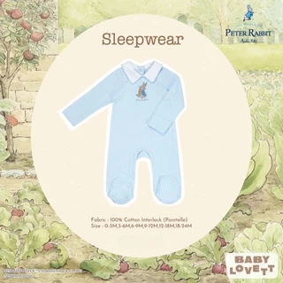 (ส่งด่วน) BabyLovett ชุดนอน ชุดรอมเปอร์ Peter Rabbit™ ผ้านุ่มสบาย สำหรับเด็ก 0-24 เดือน