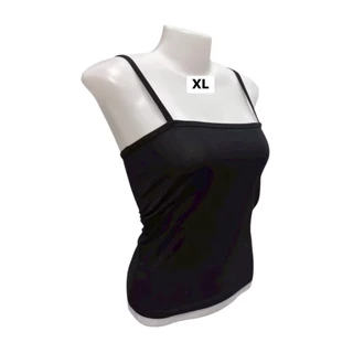 เสื้อเกาะอกมีสายบิ๊กไซส์XL เอวลอย (ผ้าคอตตอน) สาวอวบ​ ใส่สบายไม่ร้อน เนื้อผ้ายืดตามตัว